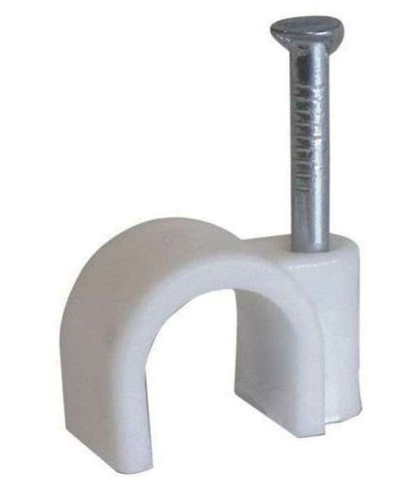 NAIL IN CLIPS ROUND WHITE 20MM 1'S