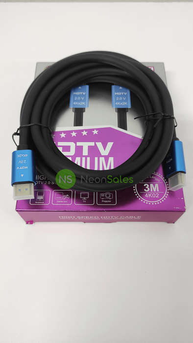 PREMIUM HDMI 4K-60HZ (18 GBPS) CABLE, 4KX2K - 3M