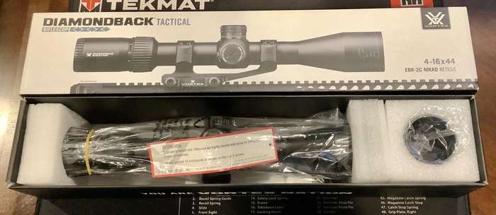 VORTEX DIAMONDBACK TACTICAL 4-16x44 MRAD SCOPE