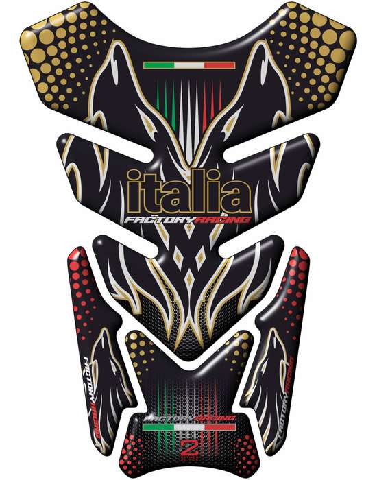 Aprilia  Blackr  Motor Cycle Tank Pad. Universal Fit Italia Racing  Motor Bike Tank Pad / Protector