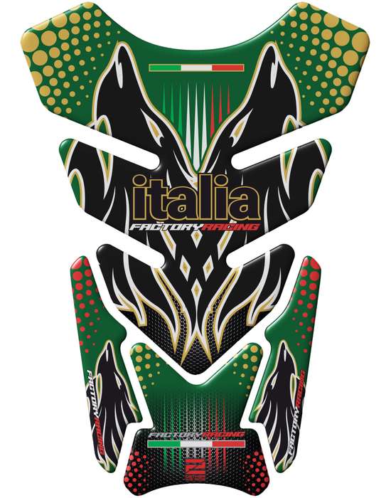 Aprilia  Green  Motor Cycle Tank Pad. Universal Fit Italia Racing  Motor Bike Tank Pad / Protector