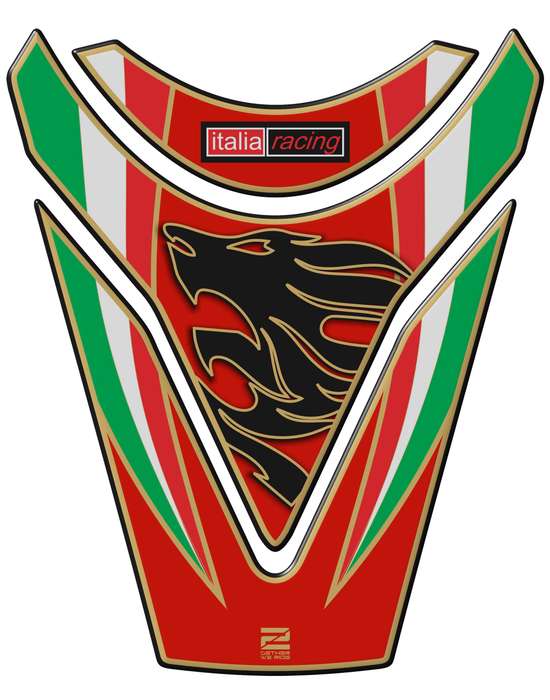 Aprilia Tuona RSV4 Tank Pad. Red with Italian Colours, Tank Pad Protector. 2009 - 2014