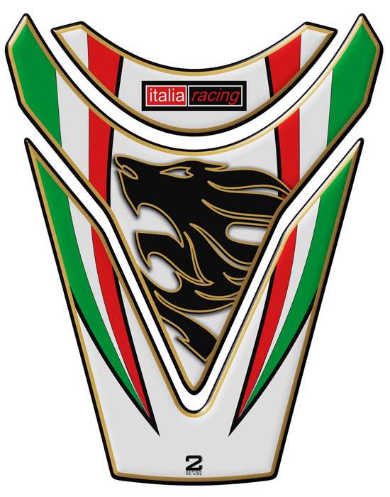 Aprilia Tuona RSV4 White Tank Pad Protector .  2009 - 2014