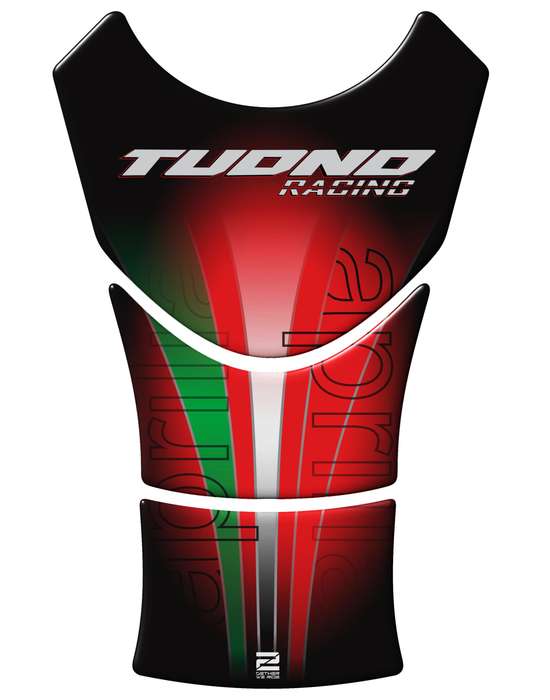 Aprilia Tuona Red and Black Motor Bike Tank Pad Protector. Universal Fit