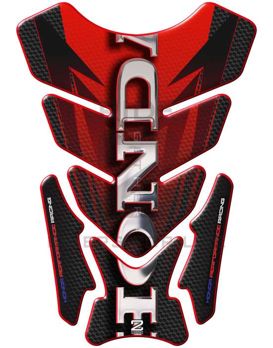 Honda CBR, NC Series, CB Series, Twin Africa - Red, Black, Carbon Fibre and Chrome with Honey Com...