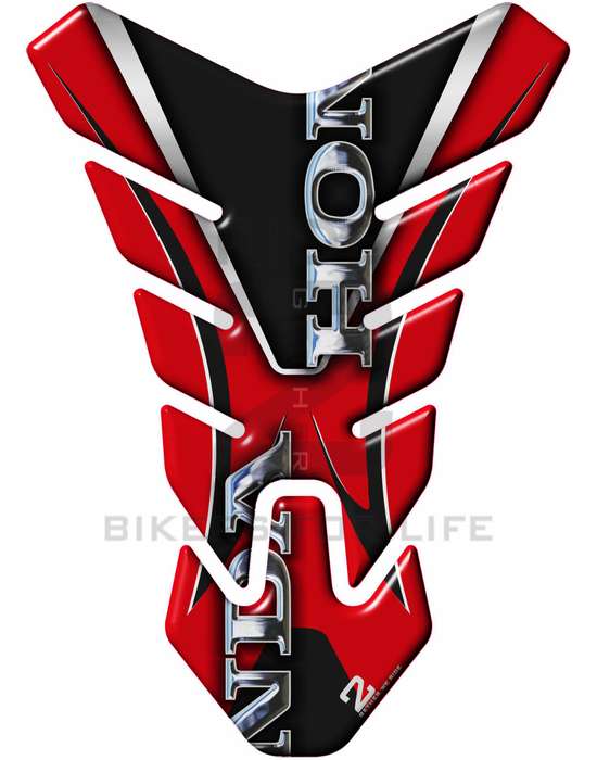 Motor Bike Tank Pad- Honda CBR, NC Series, CB Series, Twin Africa - Red and Black Protective Tank...