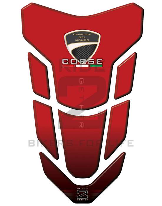 Ducati V4 Red Motor Bike Tank Pad