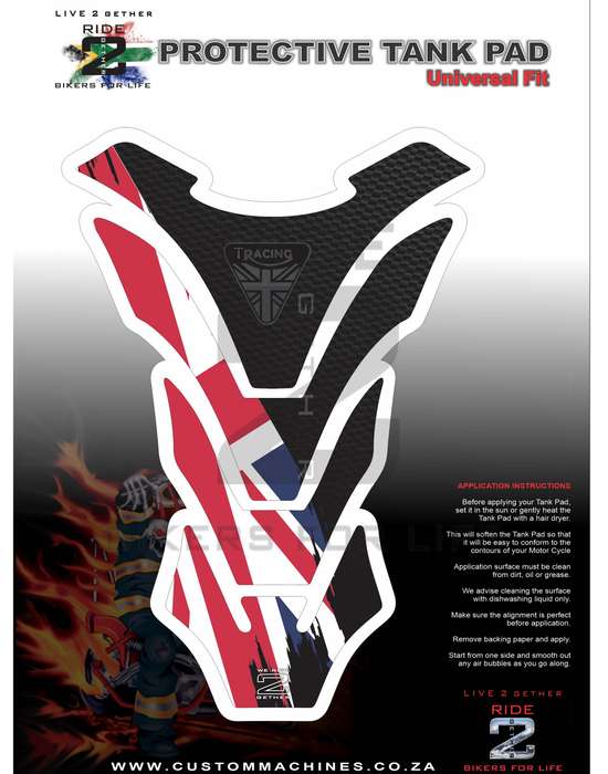 Triumph Carbon Fibre Universal Fit Tank Pad Protector