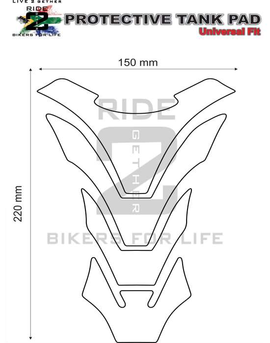 Triumph Carbon Fibre Universal Fit Tank Pad Protector