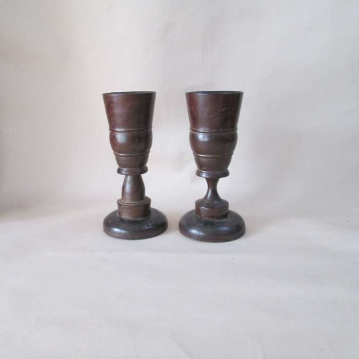Set of 2 Wooden Chalice 250ml