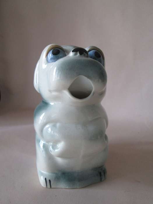 Unique Vintage Porcelain Dog Design Jug 450ml