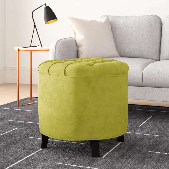 Althea Round Storage Ottoman