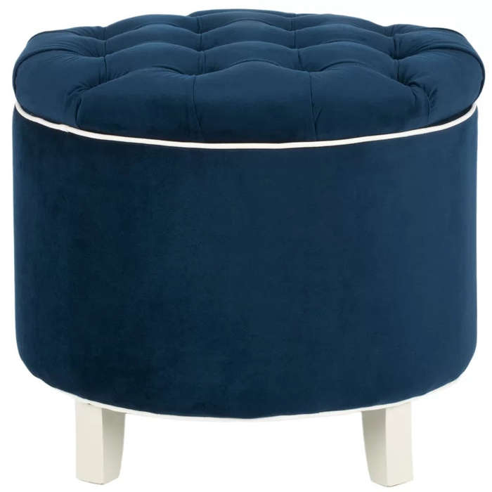 Althea Round Storage Ottoman