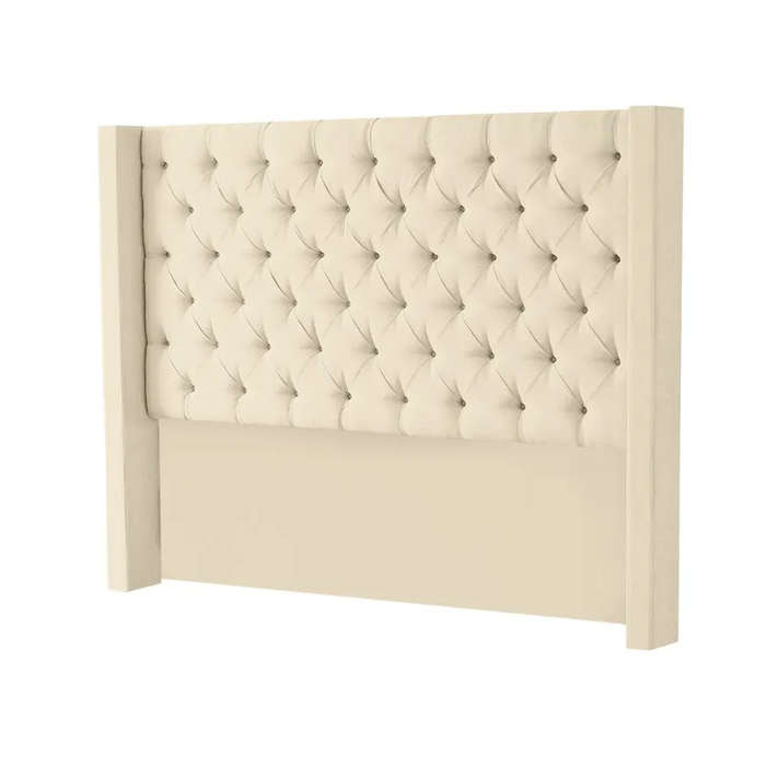 Henna Velvet Wingback Headboard