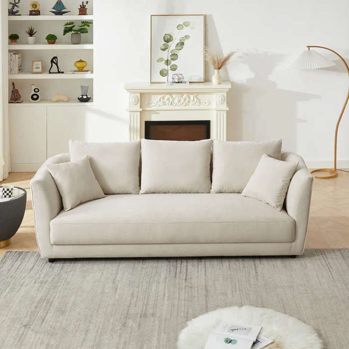 Pasley Linen Look 3 Seater Sofa