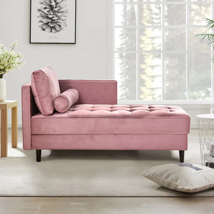 Navi Chaise Tufted Sofa Accent Chair