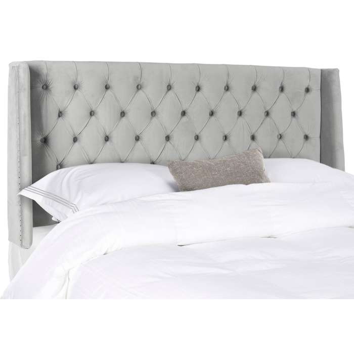 Henna Velvet Wingback Headboard