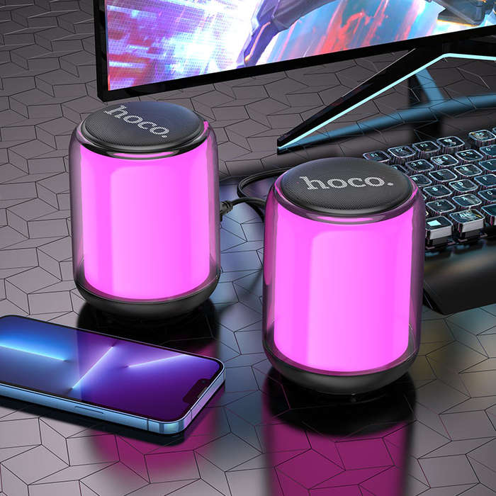 Wireless and wired speakers BS56 Colorful 2-in-1 for PC