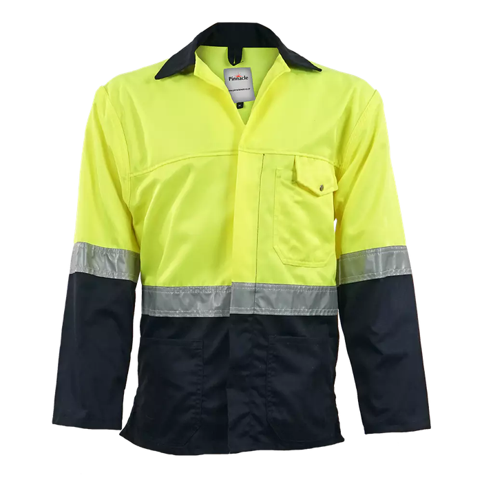 Navy / Lime Reflective Working Jacket