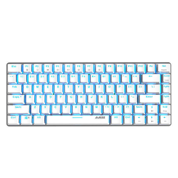 Ajazz 320i Wireless Keyboard 2.4GHz Wireless BT Dual-mode Keyboard Ergonomic Keyboard 79 Keys Keyboa