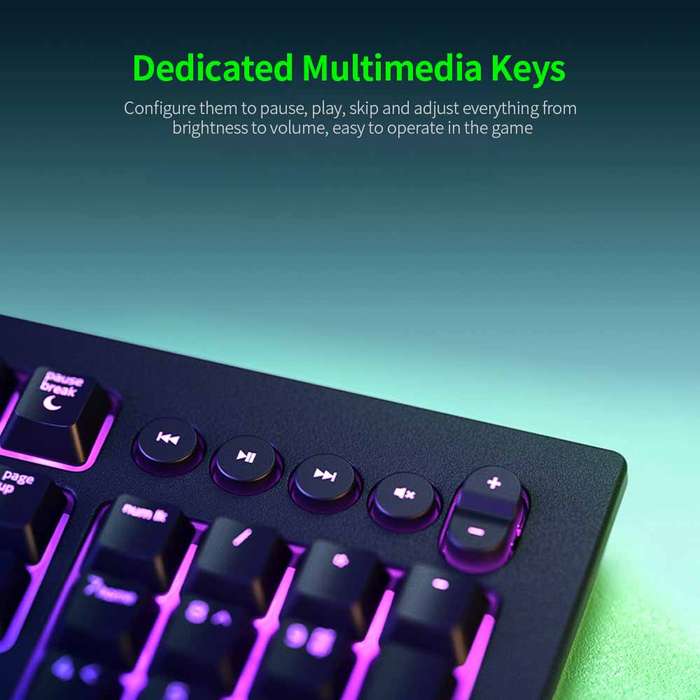 Razer Cynosa V2 Wired Keyboard Membrane Gaming Keyboard RGB Gaming Keyboard with Multimedia Keys Raz