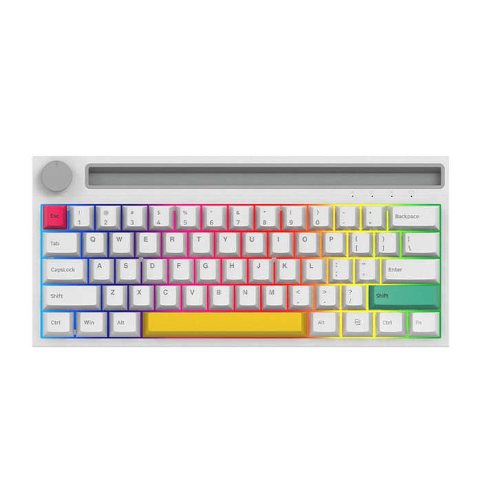 Ajazz K620T BT&Wired Dual-mode Mechanical Keyboard 62 Keys Compact RGB Gaming Office Mechanical Keyb