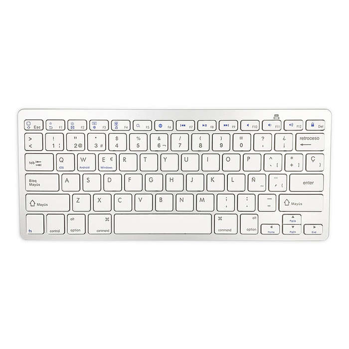 78 Keys Spanish Wireless BT Keyboard BT 3.0 Portable Ultra-slim Keyboard Support Windows/iOS/Android