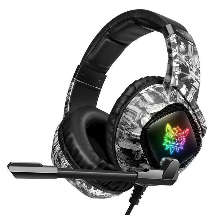 ONIKUMA K19 Wired E-sports Gaming Headset with 40mm Driver Unit Noise Reduction Microphone Wide Comp