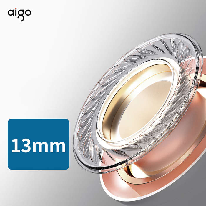 aigo T16 True Wireless BT Headphones Semi-in-ear Sports Earbuds BT5.1 Chip 13mm Moving Coil Unit Sma