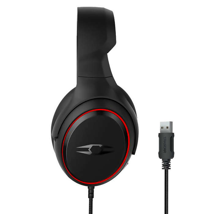 LIBERTY GAMER SPLENDOR Wired Gaming Headset Virtual 7.1 Surround Sound 50mm Driver Unit 4 Sound Effe