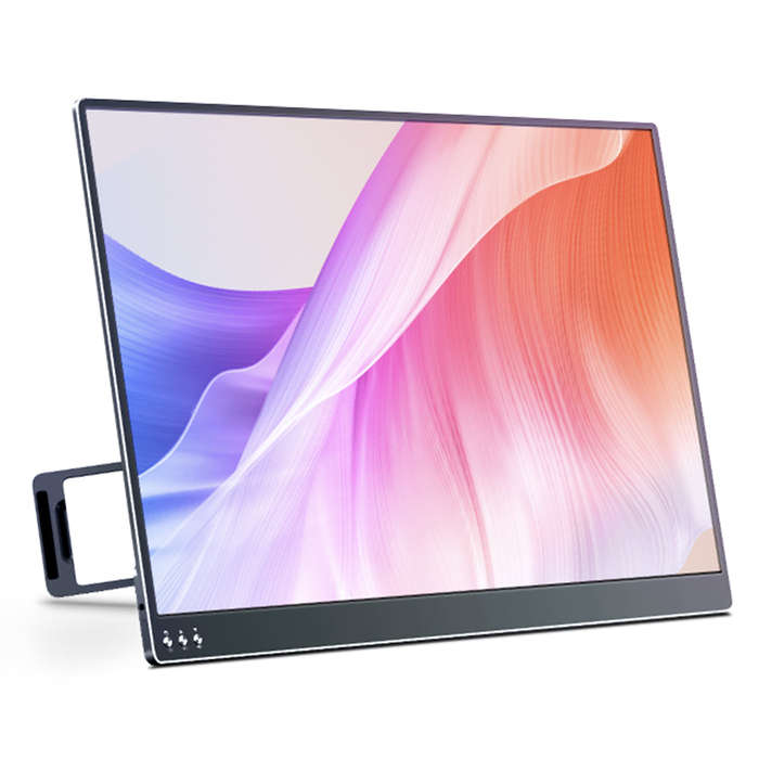13.3 inch Portable Monitor QLED Screen 1920*1080 Resolution with Integrated Foldable Bracket Wide Co
