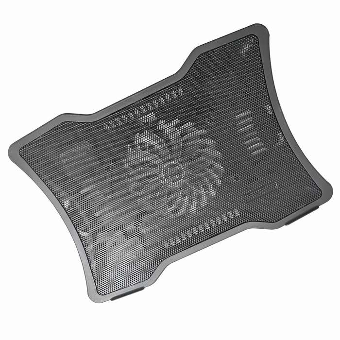 Portable Laptop Cooler Laptop Cooling Base Single Fan Design Low Noise Two USB Ports Support Laptops