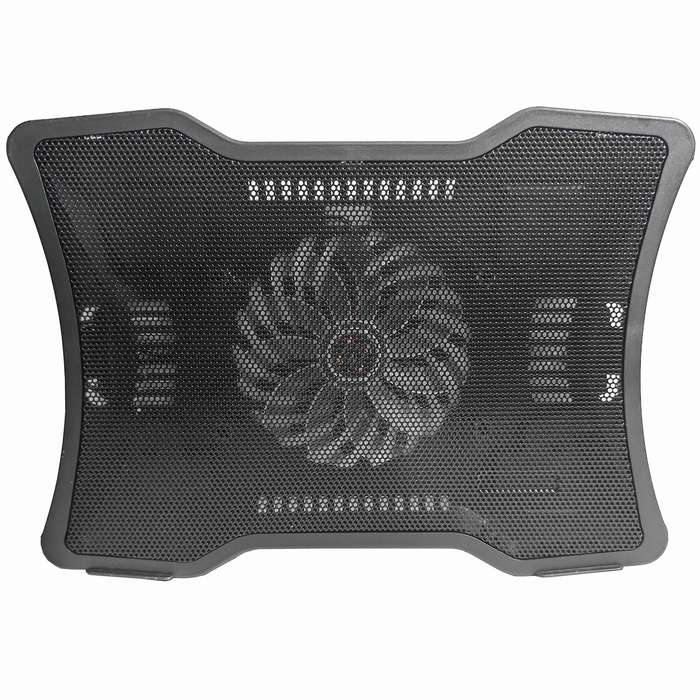 Portable Laptop Cooler Laptop Cooling Base Single Fan Design Low Noise Two USB Ports Support Laptops