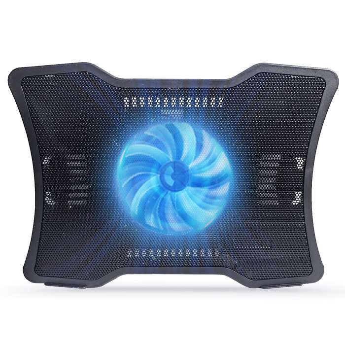 Portable Laptop Cooler Laptop Cooling Base Single Fan Design Low Noise Two USB Ports Support Laptops