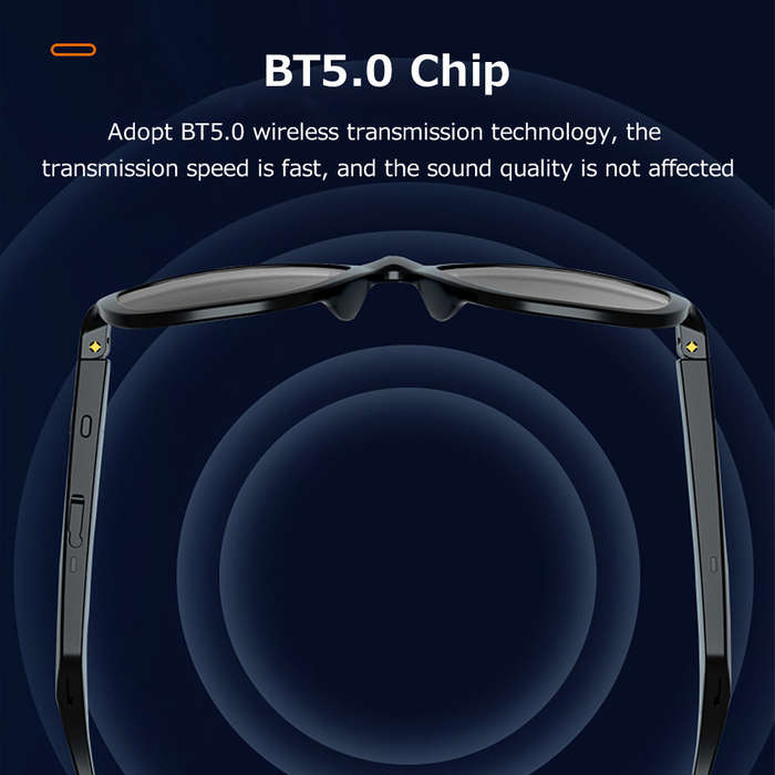 Lenovo Lecoo C8 Smart BT Headset UV Protection Music Glasses BT5.0 Chip Stable Pairing Comfortable W