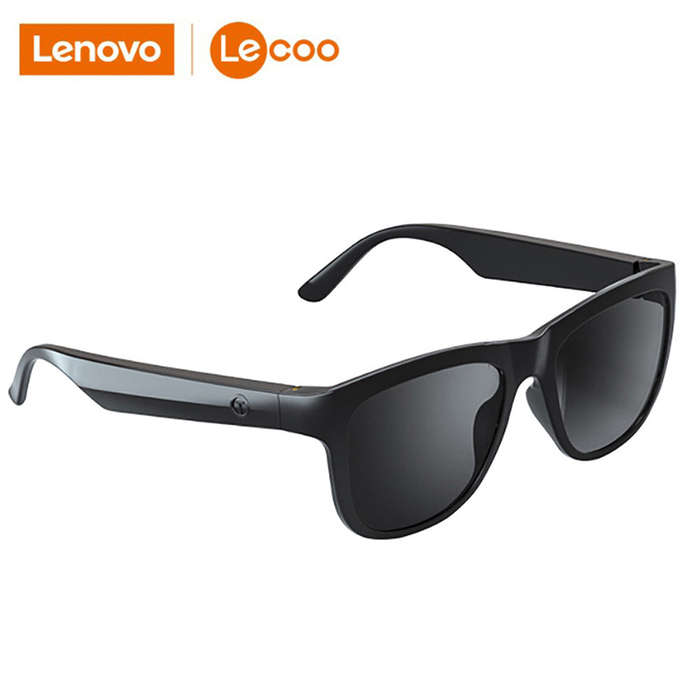 Lenovo Lecoo C8 Smart BT Headset UV Protection Music Glasses BT5.0 Chip Stable Pairing Comfortable W