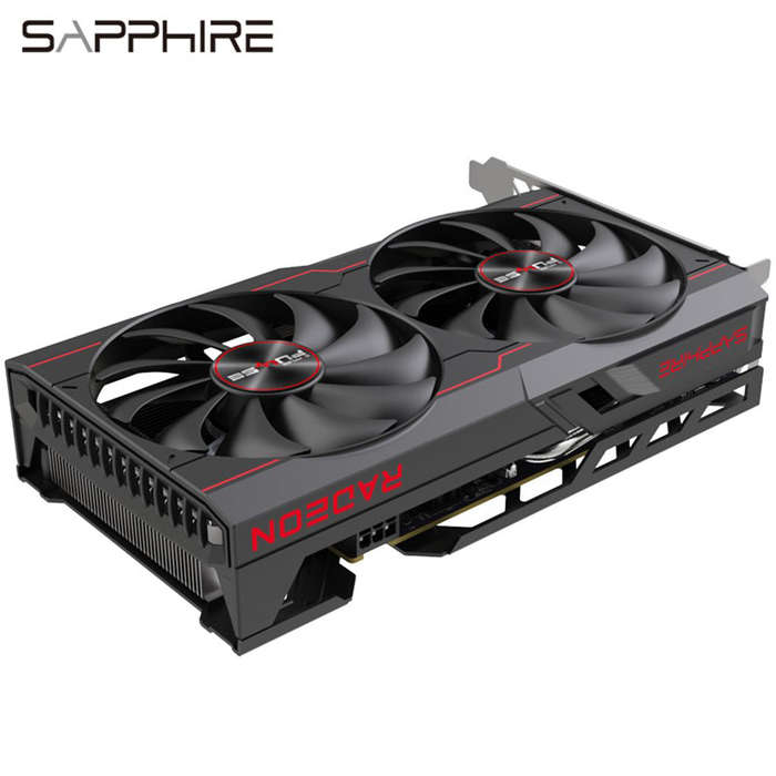 Sapphire RX6500XT 4G D6 OC Gaming Graphics Card 4G/64bit/GDDR6 Memory Max Support 8K Resolution Dual
