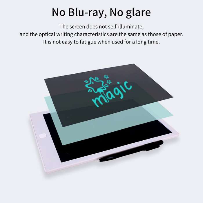 10 Inch LCD Writing Tablet Monochrome Screen Handwriting Memo Pad with Stylus   Drawing Writing Taki