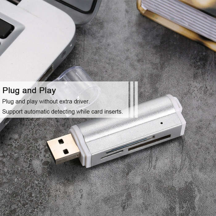 All in One Card Reader USB 2.0 Mini Portable For SD/SD/TF/MS Duo/Micro MS(M2)/Ms Pro Duo