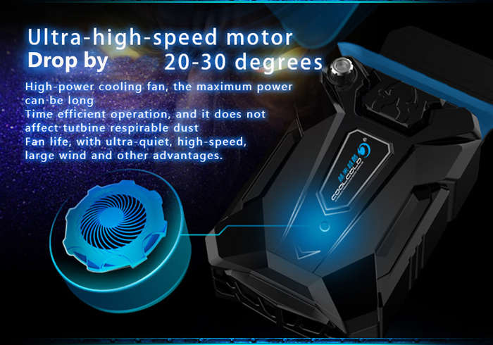 COOLCOLD K27 Portable Notebook Laptop Cooler USB Air Extracting Cooling Vacuum Fan Radiator