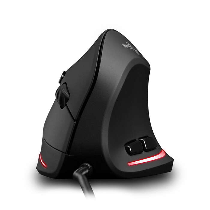 T-20 Mouse Wired Vertical Mouse Ergonomic Rechargeable 4 3200 DPI Optional Portable Gaming Mouse for