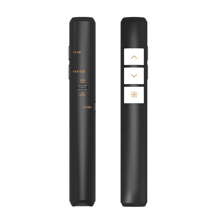PP932 Wireless Presenter PPT Flip Pen Present Remote Controller Rechargeable 50m Slide Advancer Lase