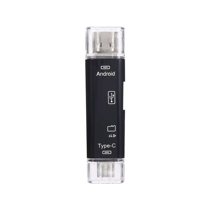 3 in 1 Type-C Card Reader Micro USB Type-C OTG Extension High Speed TF Memory Card Reader for PC Com