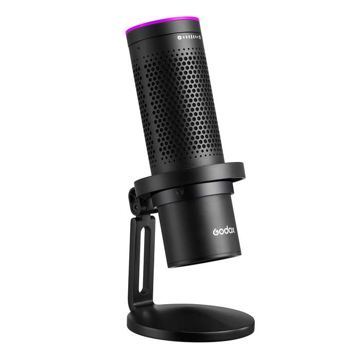 Godox EM68G Professional USB Cardioid Microphone Mini Desktop Recording Mic with Gain Control Real-T