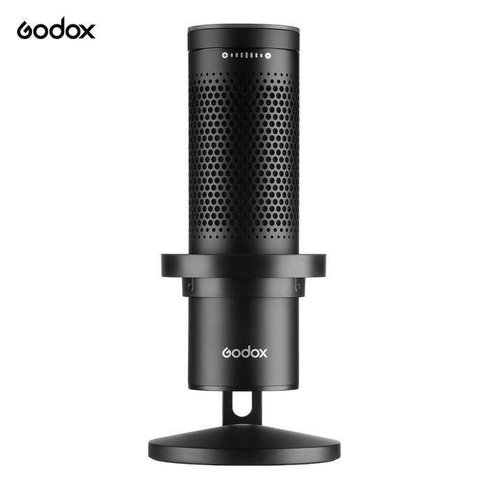 Godox EM68G Professional USB Cardioid Microphone Mini Desktop Recording Mic with Gain Control Real-T