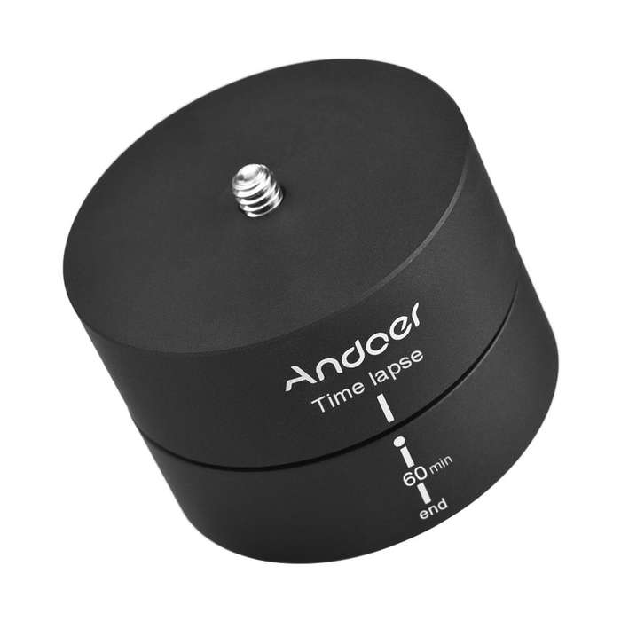 Andoer 360 Degrees Panning Rotating Time Lapse Stabilizer Tripod Adapter for Gopro DSLR
