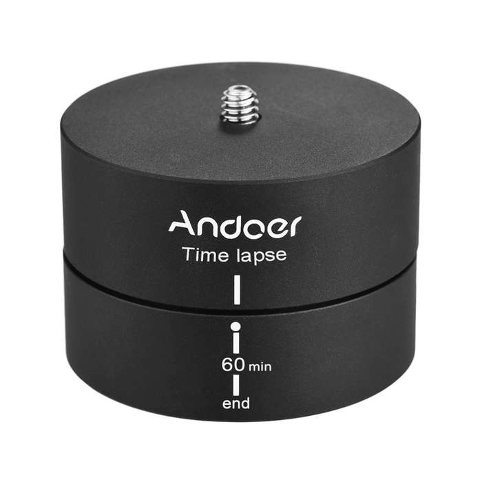 Andoer 360 Degrees Panning Rotating Time Lapse Stabilizer Tripod Adapter for Gopro DSLR
