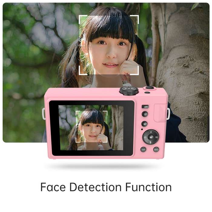 Andoer 1080P Compact Digital Camera Video Camcorder 48MP 3.0 Inch TFT LCD Screen Auto Focus 16X Digi