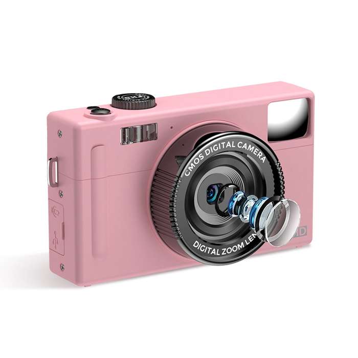 Andoer 1080P Compact Digital Camera Video Camcorder 48MP 3.0 Inch TFT LCD Screen Auto Focus 16X Digi