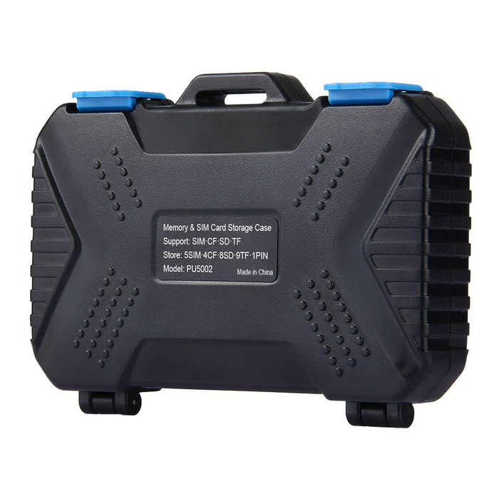 PULUZ  Waterproof Memory Card Reader Storage Box  for USB CF TF Reader SIM Cards Protector Case Hold